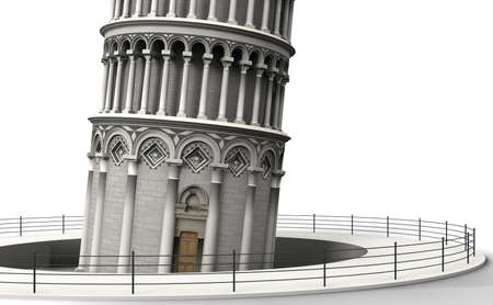 The tower was planned as a free-standing bell tower for the cathedral in Pisa.の写真素材