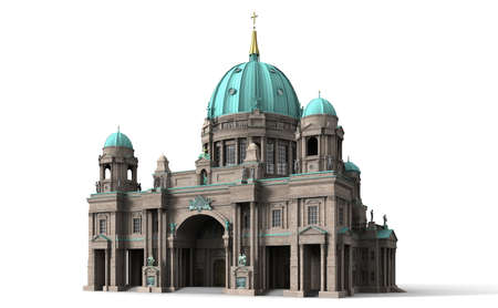 The Berlin Cathedral is the largest church in Berlin there sees itself as a central place of the Evangelical Church in Germany.の写真素材