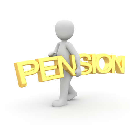 A character wearing a golden word under the arm.の写真素材