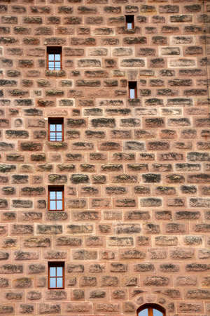ancient house bricks wallの写真素材