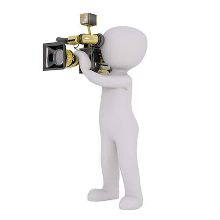 3d rendering of Cartoon Figure Filmingの写真素材