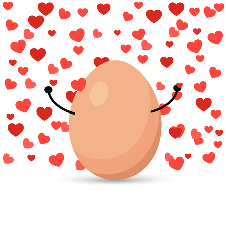 the egg on white background vector illustration  symbol,  text,  trend,  up,  up to 50,  vector,  white,  yellowのイラスト素材