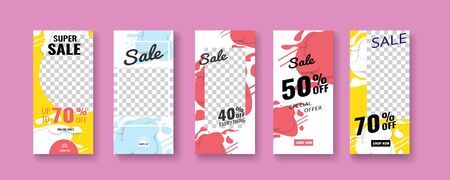 Sale Banner Background Template Photo Mobile App Poster Flyer