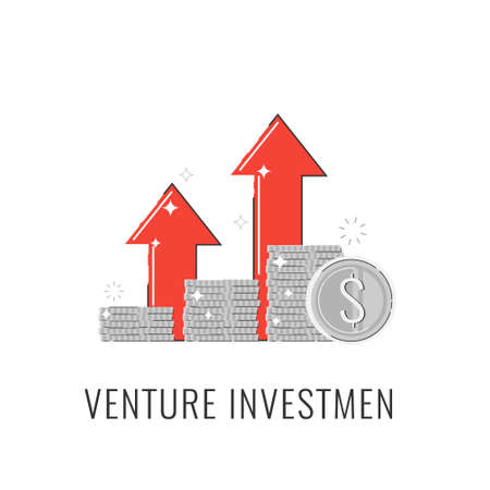 Vector linear icon, gray money isolated on white background. Business investment, trade services, financial management.. Webのイラスト素材