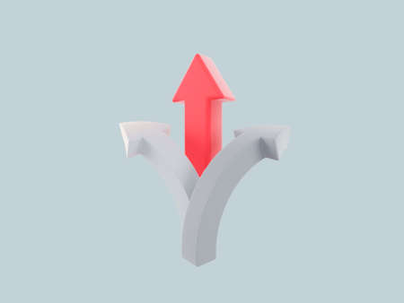 3d icons related to business investment, trade services, investment strategy and financial management.business direction3d illustrationの写真素材