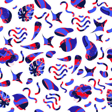 abstract seamless shape in vibrant colors. Creative repeating background.