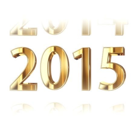 New year 2015 - computer generated 3D renderの写真素材
