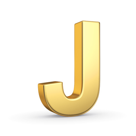 3D golden letter  の写真素材