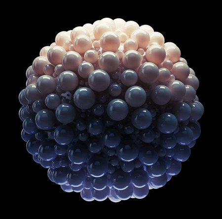 Abstract molecule sphere の写真素材