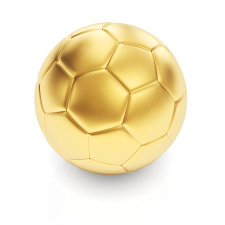 Golden football  の写真素材