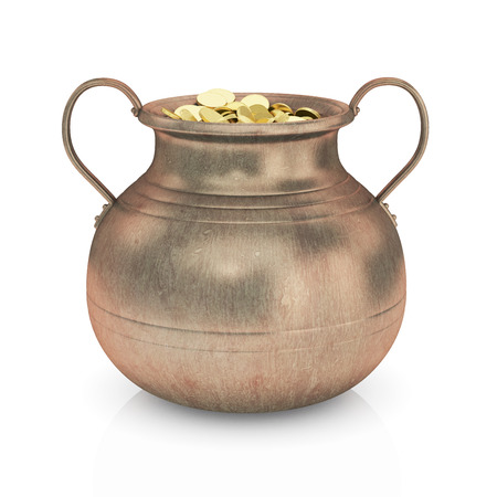 Golden coins in pot
の写真素材