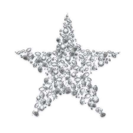 Abstract luxury diamond christmas star  の写真素材