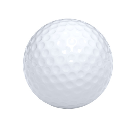 Isolated golf ball with clipping pathの写真素材