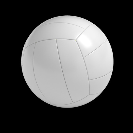 Blank volleyball ball isolated with clipping pathの写真素材