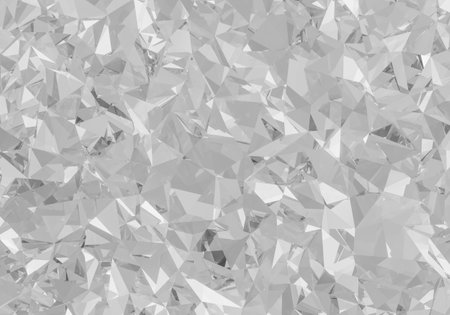 Beautiful 3D Rendered Shiny Diamond in Brilliant Cut on White Background, Crystal Backgroundの写真素材