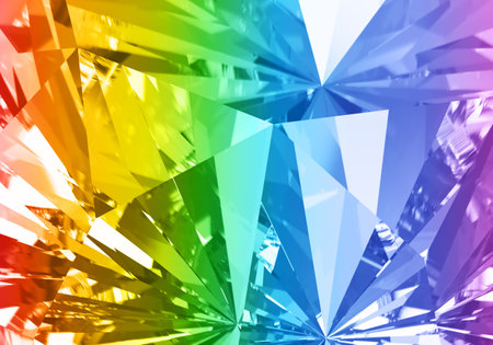 Beautiful 3D Rendered Shiny Diamond in Brilliant Cut on Black Background , Crystal Backgroundの写真素材