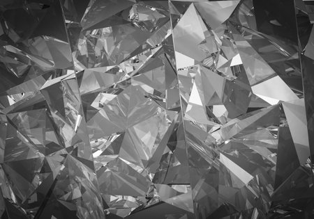 Beautiful 3D Rendered Shiny Diamond in Brilliant Cut on White Background, Crystal Backgroundの写真素材