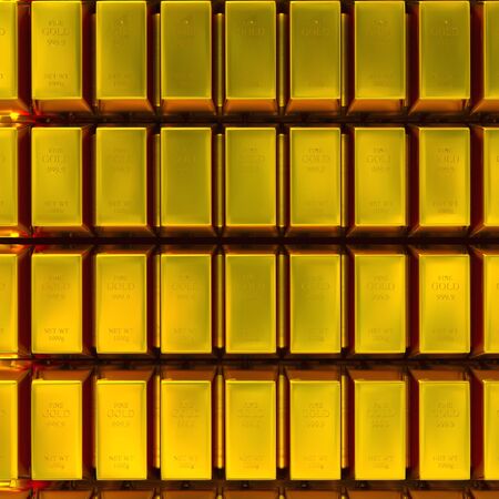 many gold bars fort noxの写真素材