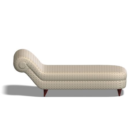 a modern cushy seat. 3D render with clipping and shadow over whiteの写真素材