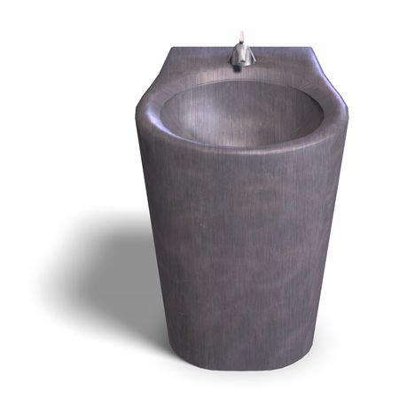 3d rendering of a mondern washing stand with Clipping and shadow over whiteの写真素材