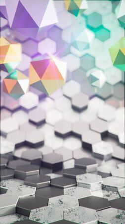 Creative social network. Trendy background design. Product demonstration podium. Media promotion. 3d illustration Social stories template. stories Showcase. Market trade.の写真素材