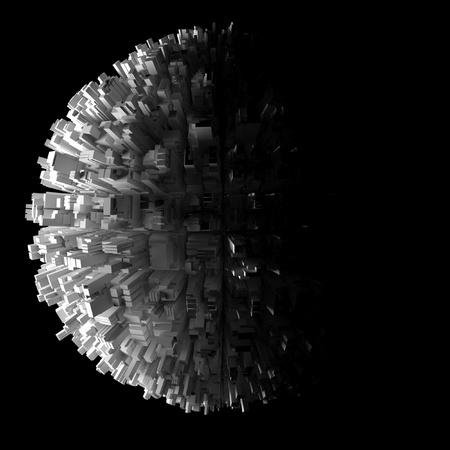 Globe of skyscrapersの写真素材
