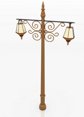 street lantern in retro styleの写真素材