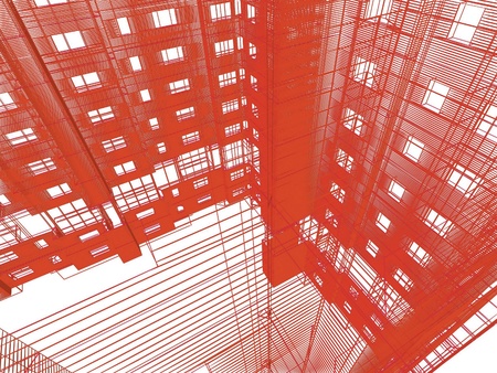 abstract modern architecture backgroundの写真素材