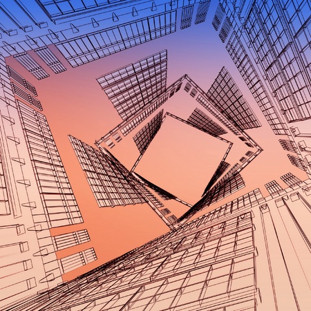 abstract towerの写真素材