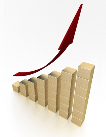 Business graphの写真素材