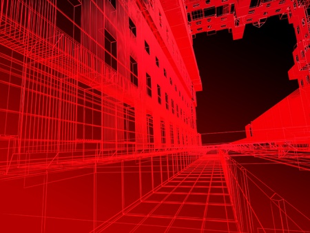 abstract modern architectureの写真素材