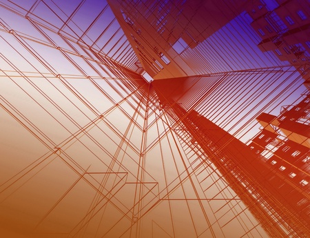 Abstract skyscrapers
