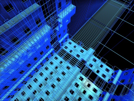 abstract modern architectureの写真素材