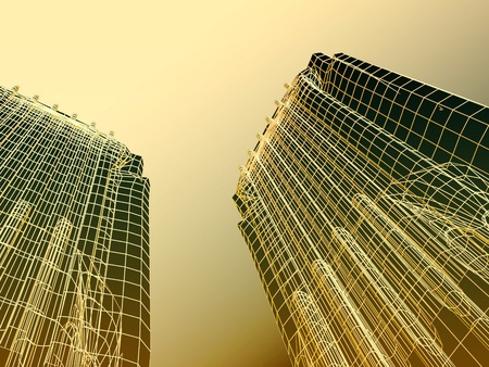 abstract modern architectureの写真素材