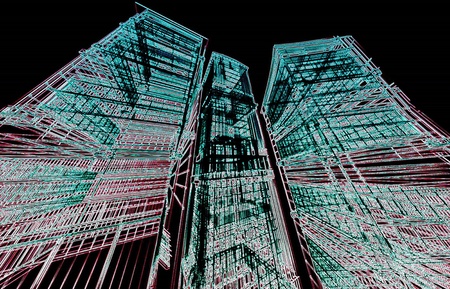 Abstract modern building