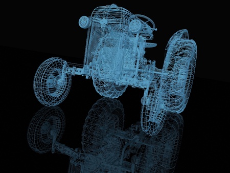 tractor 3d  model