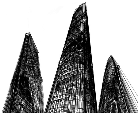 Abstract skyscrapers