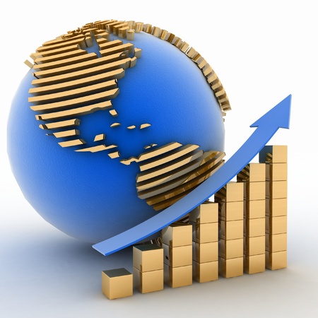 Global success conceptの写真素材