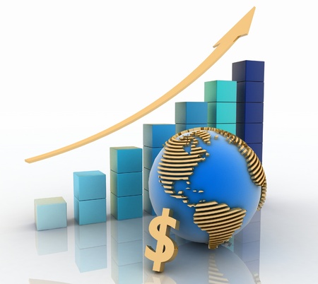Global success concept. 3d render.の写真素材