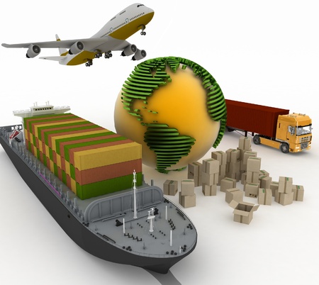 types of transport of transporting are loads.の写真素材
