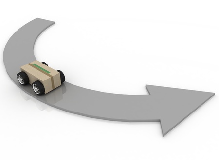 Concept of logistics, delivery and shippingの写真素材