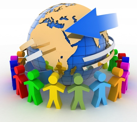 Global communication conceptの写真素材