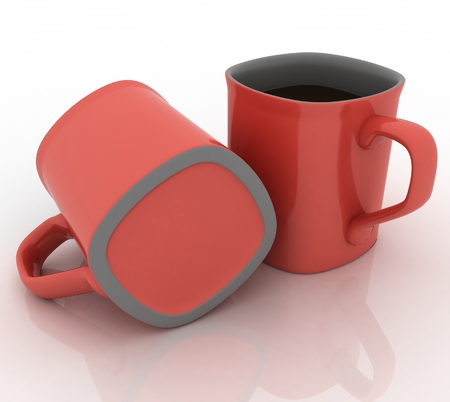 cups of coffeeの写真素材