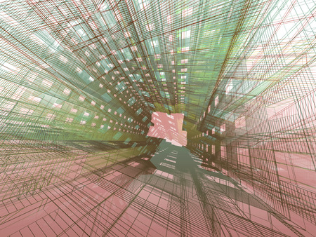 abstract modern architectureの写真素材