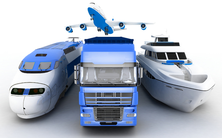 Transport. 3d render illustrationの写真素材