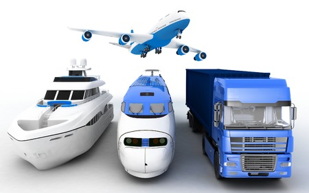 Transport. 3d render illustrationの写真素材