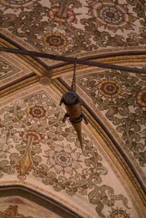 Grazie, Mantua (Italy): Crocodile hanging from the ceiling of the sanctuaryのeditorial素材
