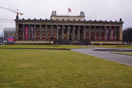 Berlin, Germany: the Altes Museum (Old Museum) on the Museum Island, in the city centreのeditorial素材