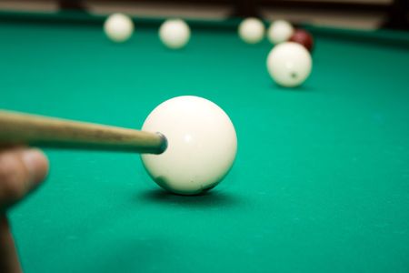 Sphere on a billiard table
