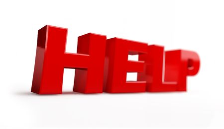 help red on a white backgroundの写真素材